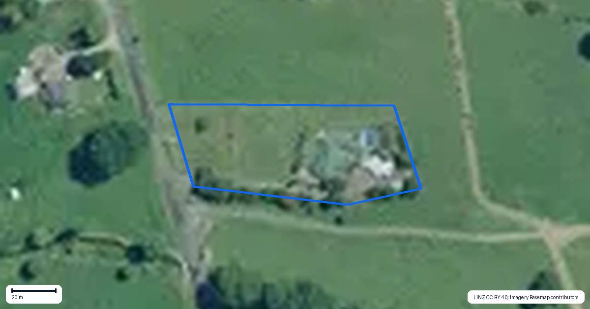 Property context map for 452 Rawhiti Road, Te Aroha