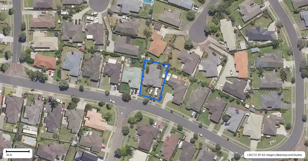 Property context map for 42 Arabian Drive, Papamoa Beach, Papamoa
