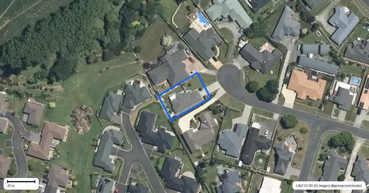 Property context map for 9 Maple Place, Morrinsville