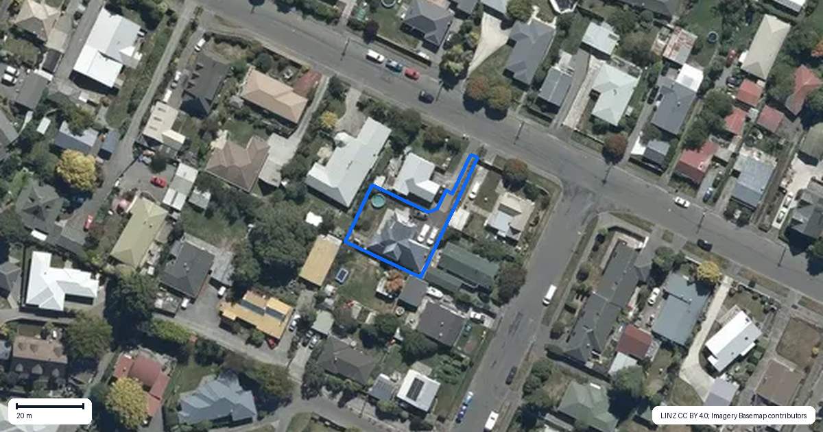 Property context map for 37A Lagan Street, Belfast, Christchurch