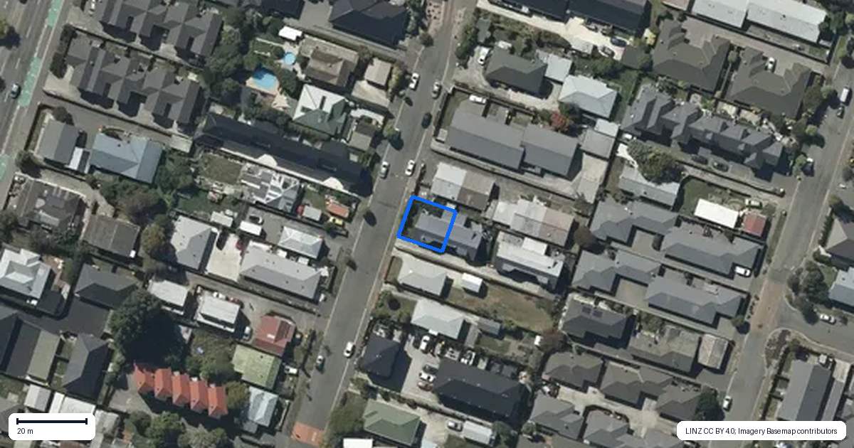 Property context map for 76 Barbour Street, Waltham, Christchurch