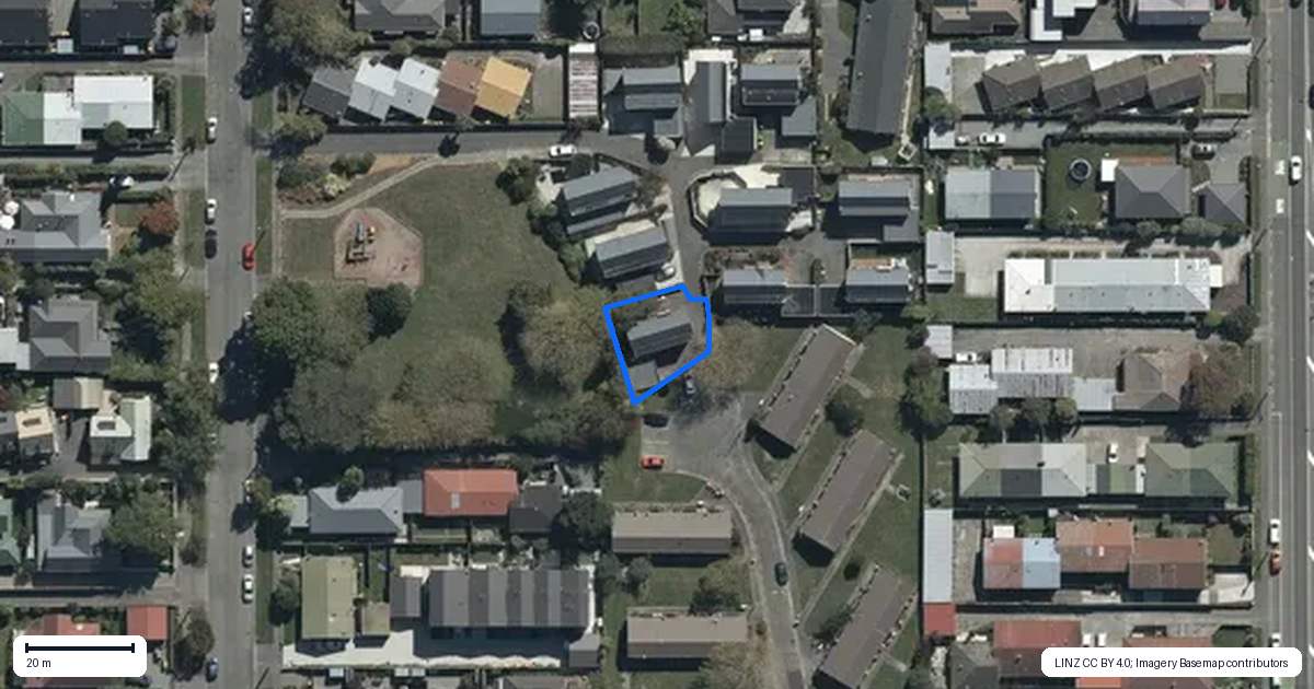 Property context map for 8 Olympic Lane, Edgeware, Christchurch