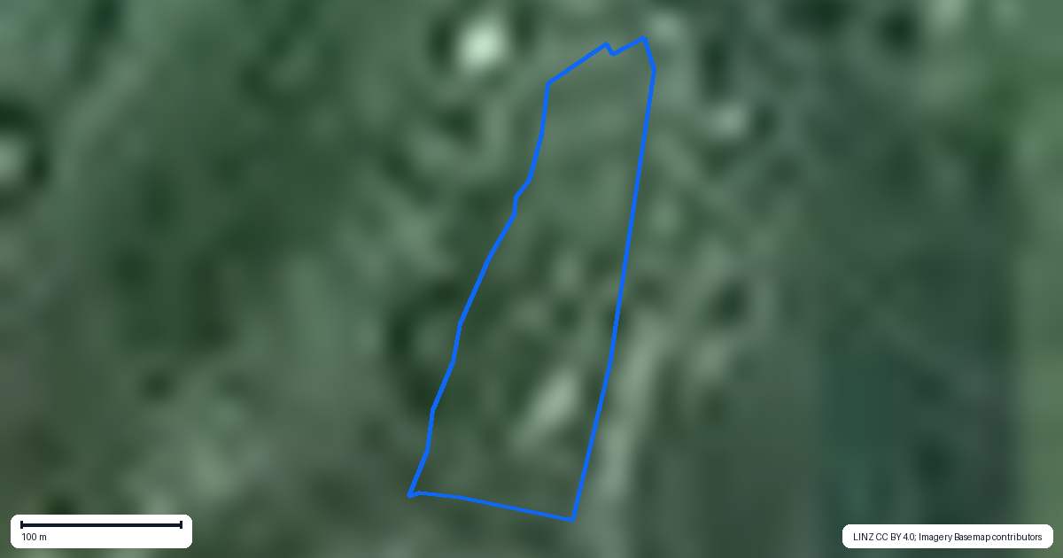 Property context map for 12B Bush View Drive, Waitetuna, Raglan
