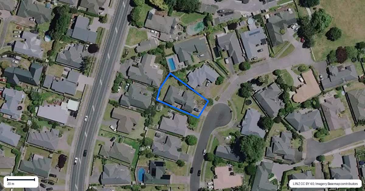 Property context map for 13 Merlot Place, Rototuna, Hamilton