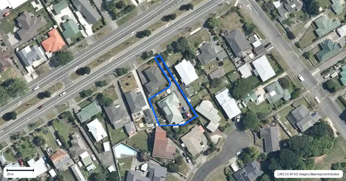 Property context map for 257 Kimbolton Road, Feilding