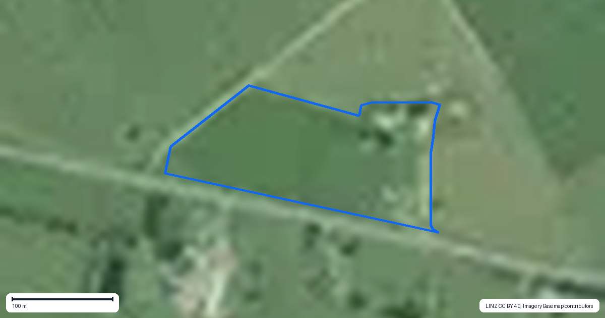 Property context map for 1633 State Highway 25, Pipiroa, Ngatea