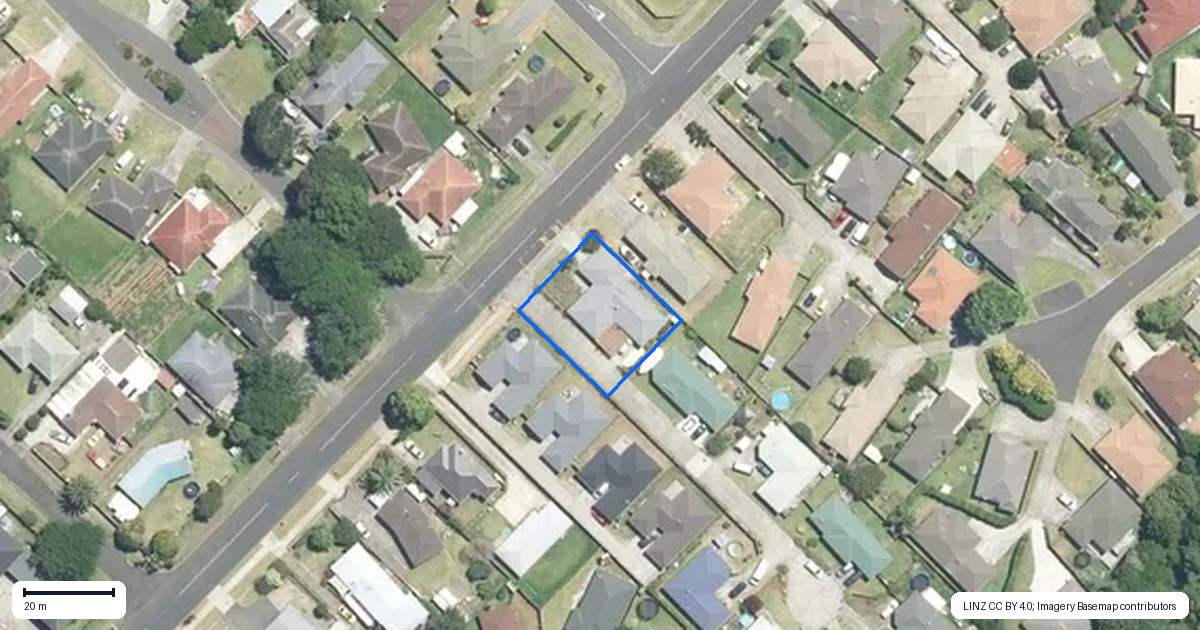 Property context map for 46 Kayes Road, Pukekohe