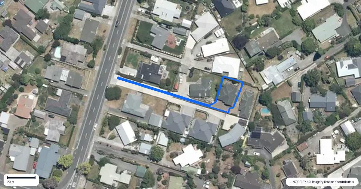 Property context map for 16A Brookvale Road, Havelock North