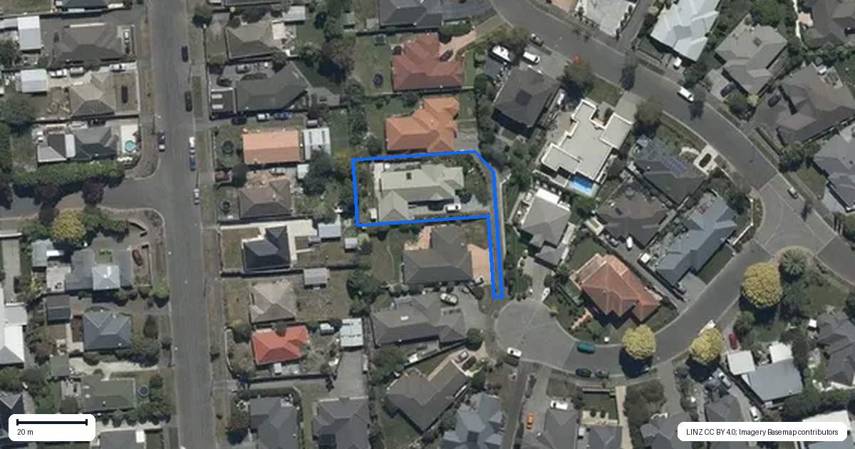 Property context map for 14 Cayman Close, Shirley, Christchurch