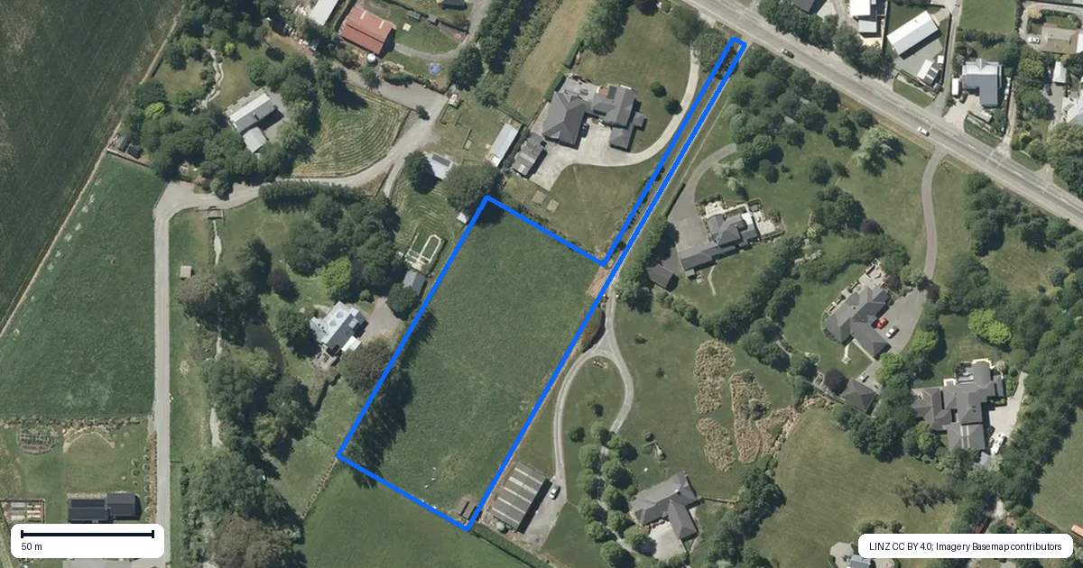 Property context map for 139 Forest Drive, Methven