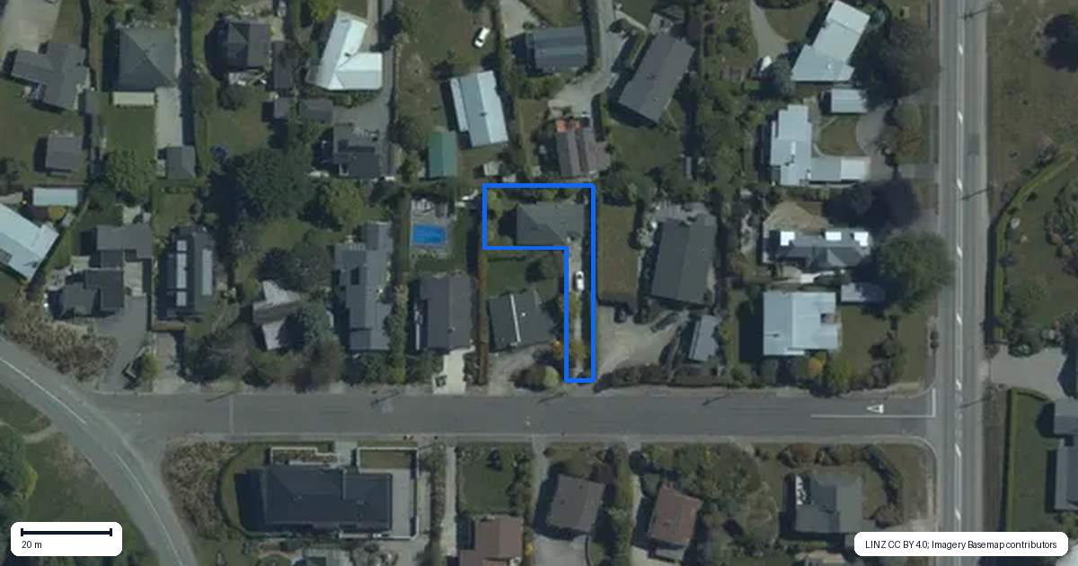 Property context map for 5 Mackay Street, Wanaka