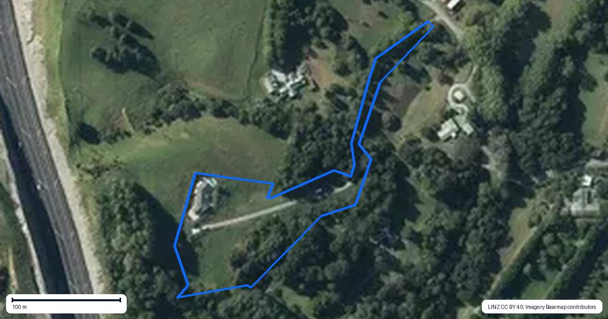 Property context map for 97 Perry Road, Warkworth