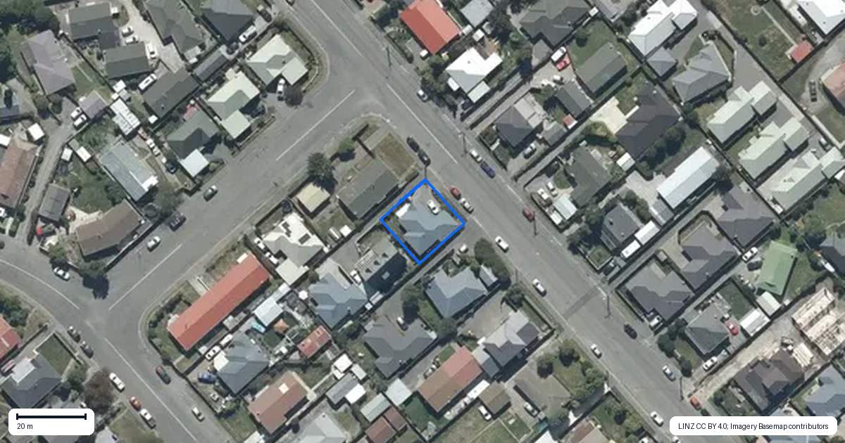 Property context map for 12 Seymour Street, Hornby, Christchurch