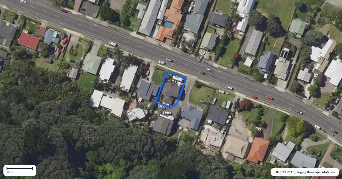 Property context map for 126 Pohutukawa Avenue, Ohope