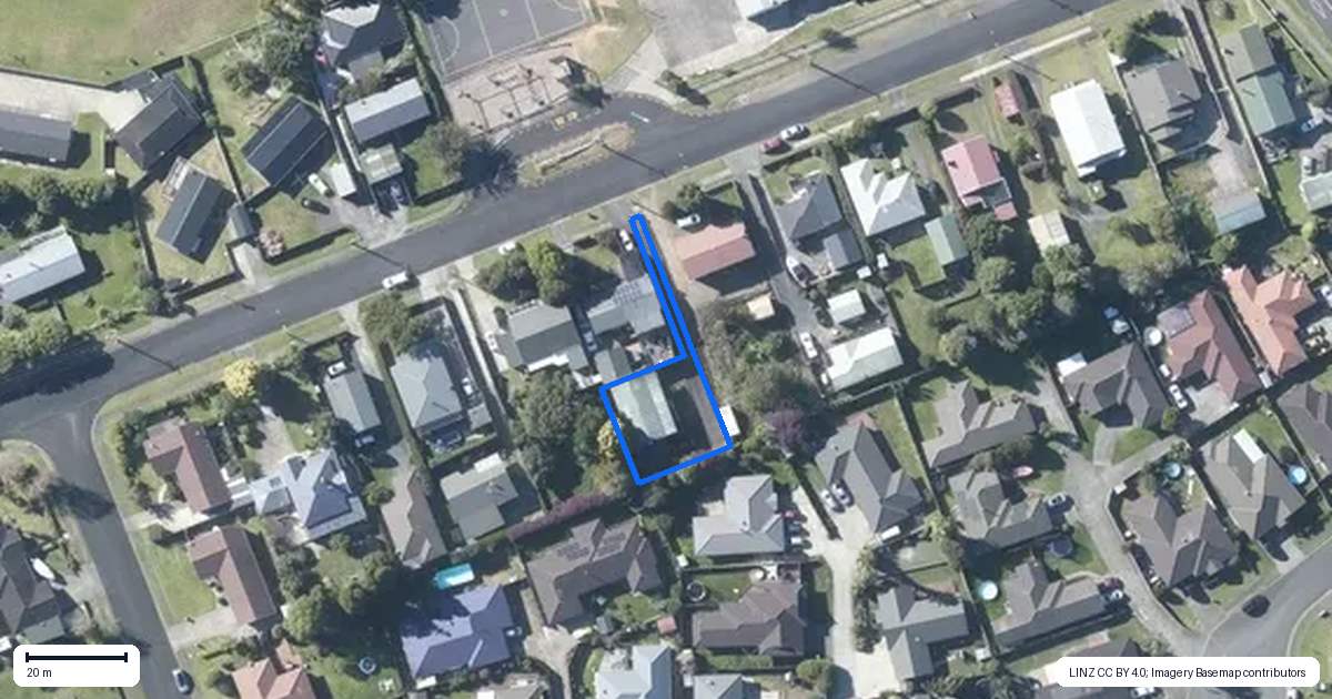 Property context map for 15A France Street, Waiuku