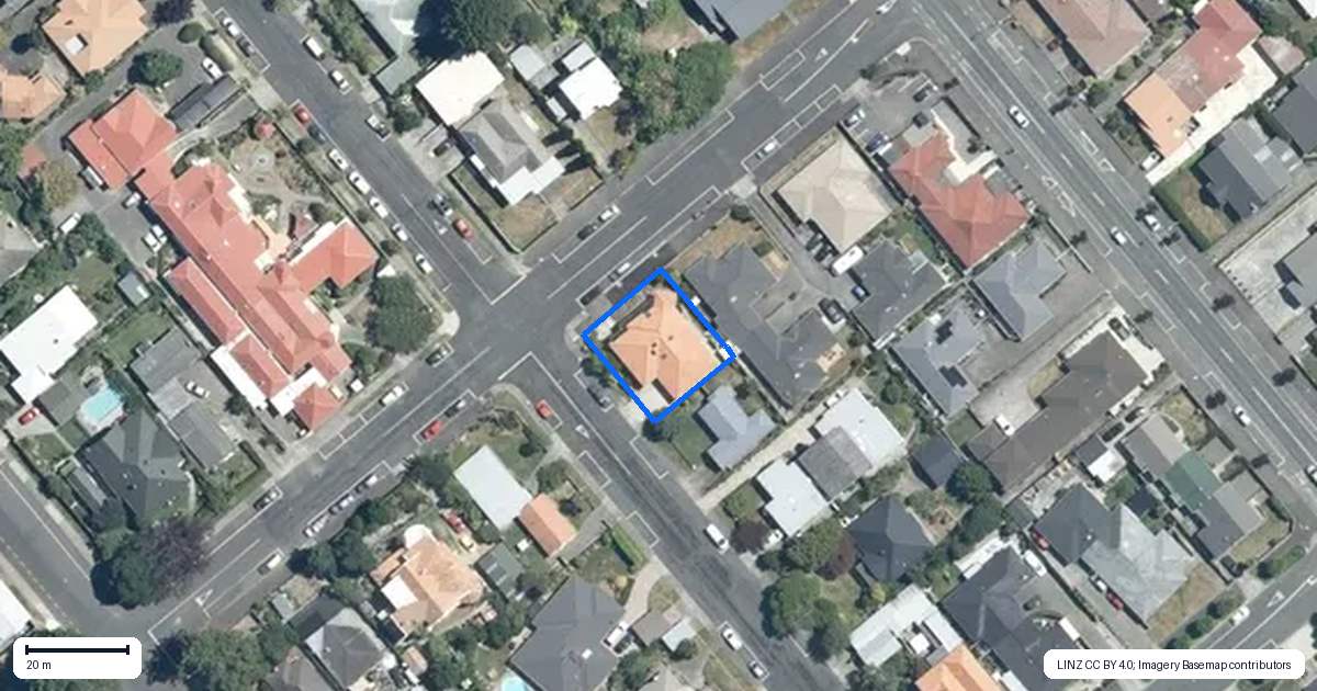 Property context map for 408 King Street South, Hastings