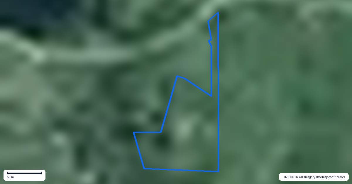 Property context map for 881 Old Mountain Road, Waitetuna, Raglan