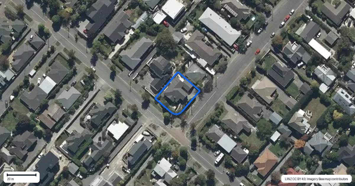 Property context map for 126 Hamilton Avenue, Ilam, Christchurch