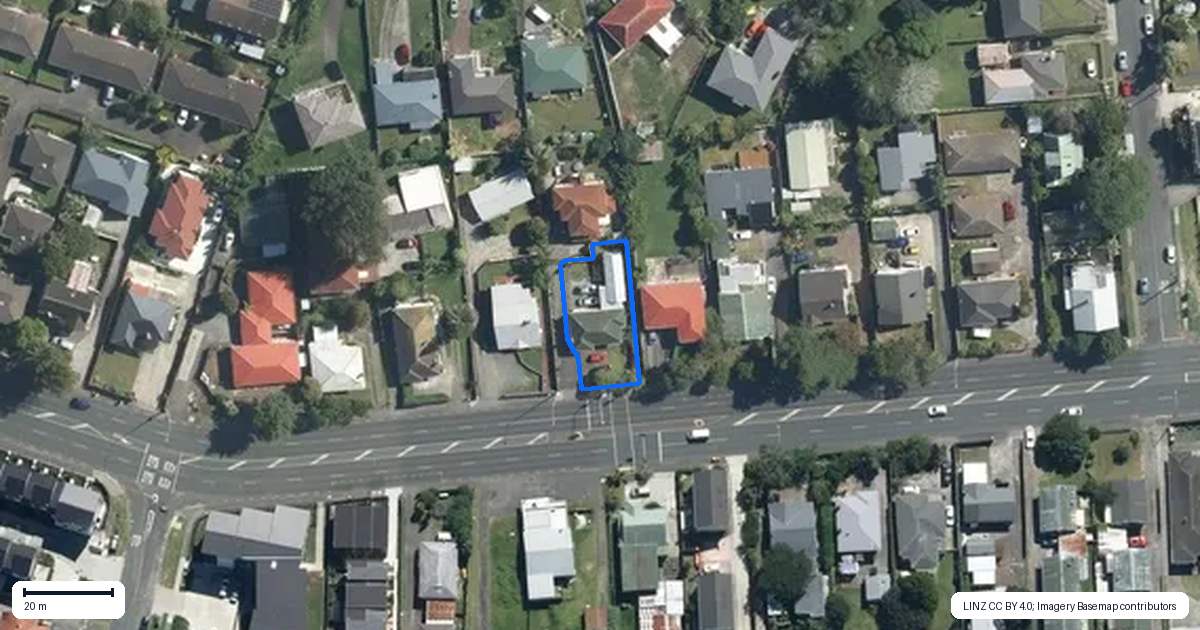 Property context map for 3181 Great North Road, New Lynn, Auckland