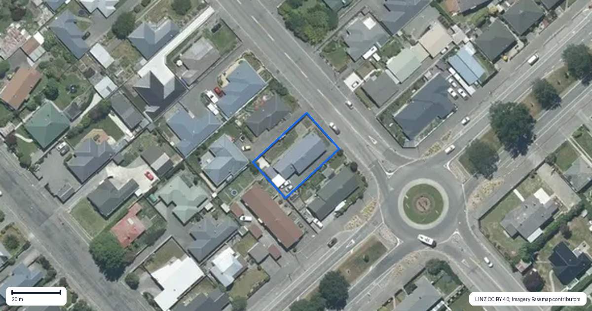 Property context map for 298 Moore Street, Ashburton