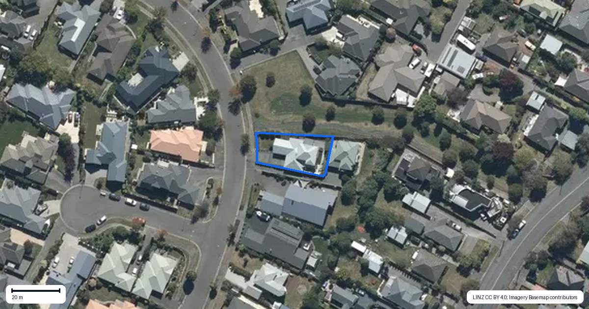 Property context map for 15 Becmead Drive, Harewood, Christchurch