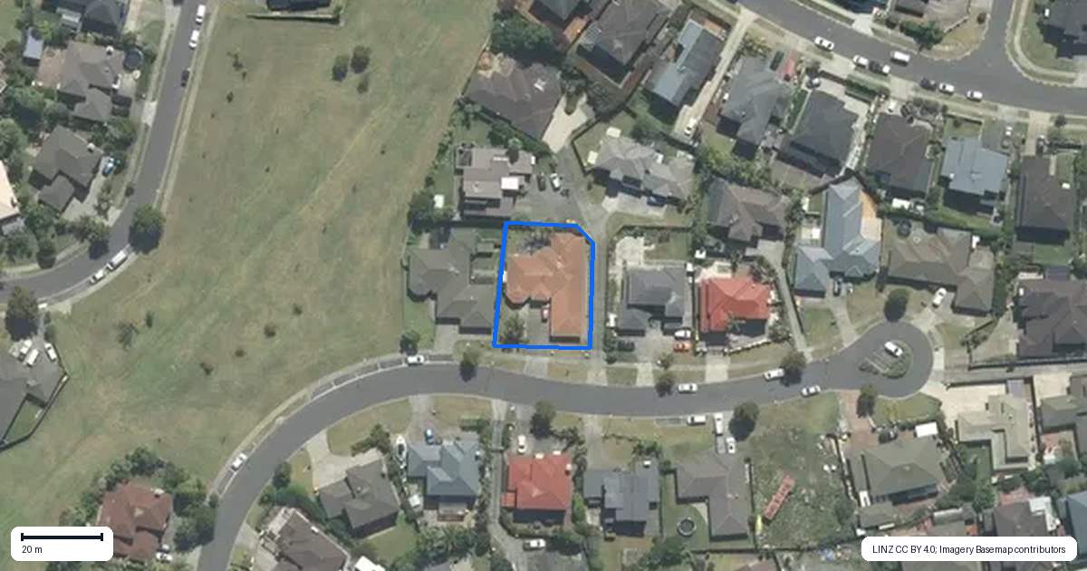 Property context map for 20 Glen Bay Close, Pinehill, Auckland