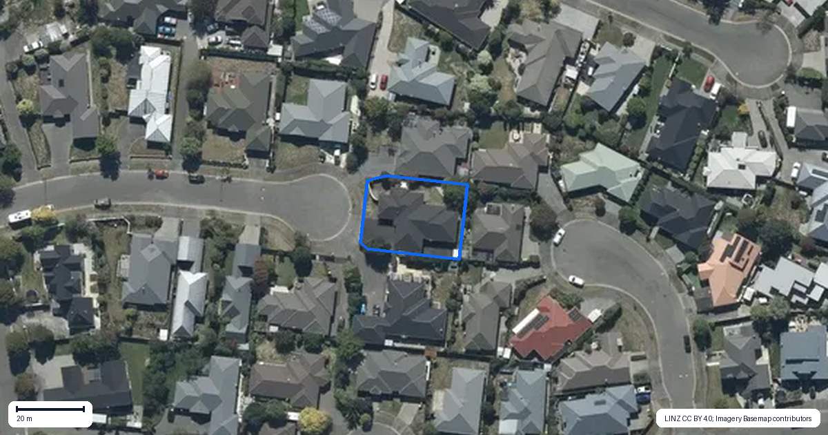 Property context map for 26 Glastonbury Drive, Burwood, Christchurch