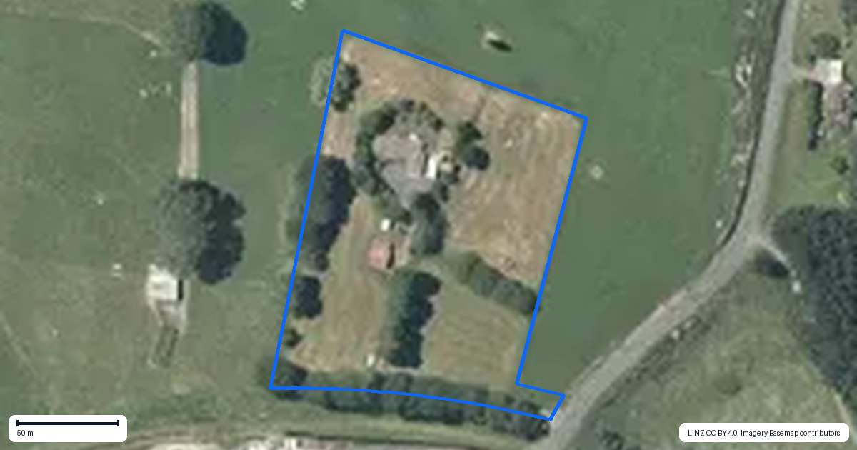 Property context map for 113 Domain Road, Putaruru