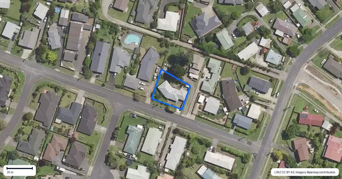 Property context map for 8 Levley Lane, Katikati