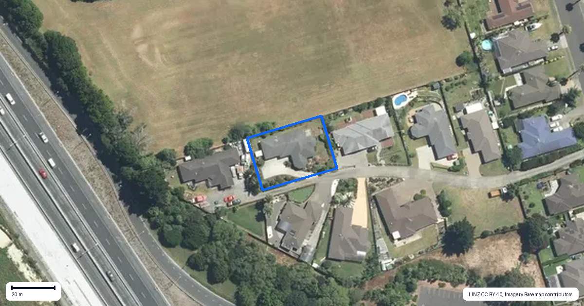 Property context map for 43 Parkhaven Drive, Rosehill, Papakura