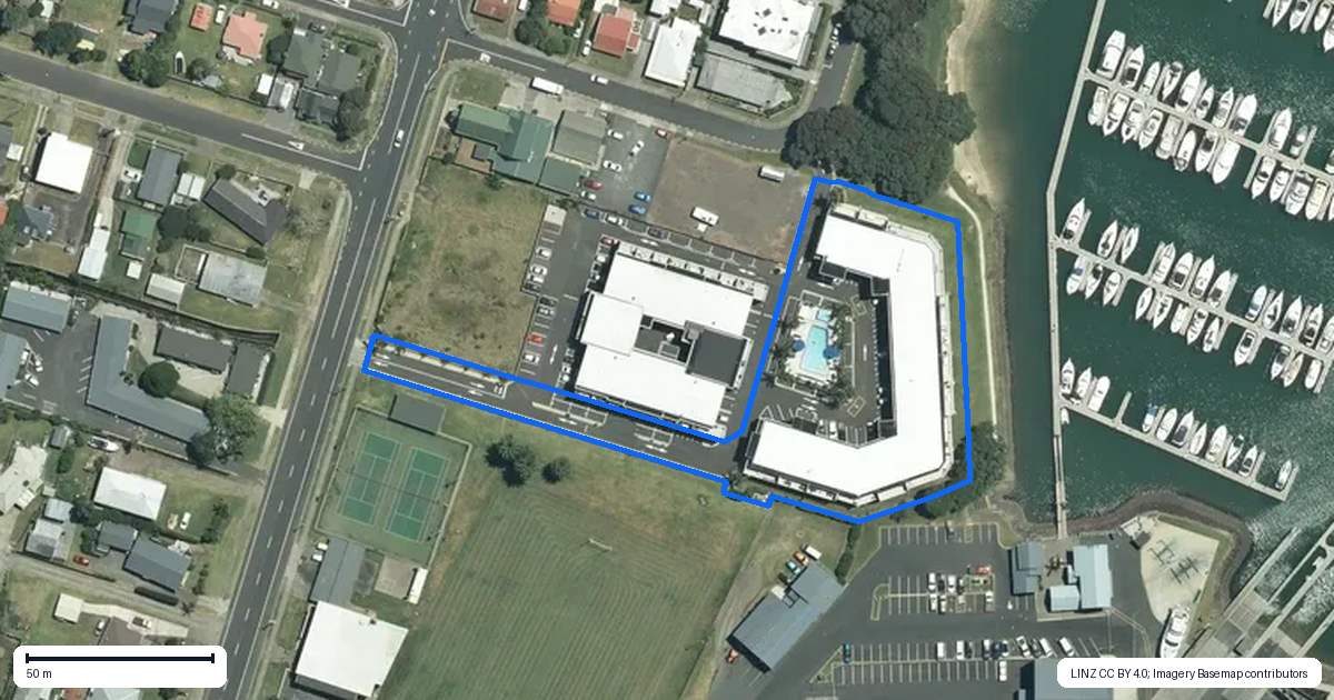 Property context map for 67/86 Albert Street, Whitianga