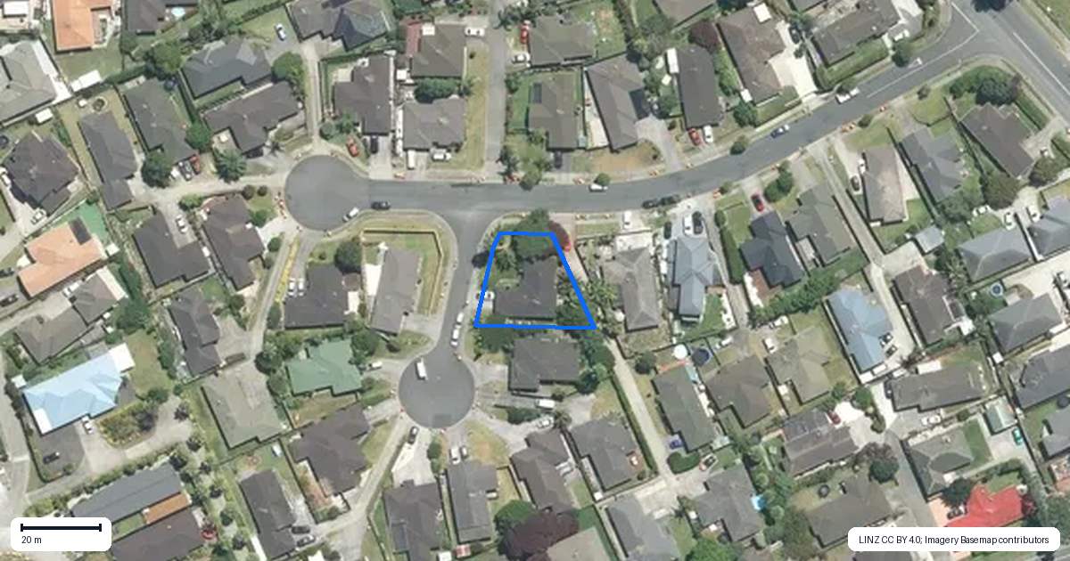 Property context map for 2 Abilene Place, Manurewa, Auckland