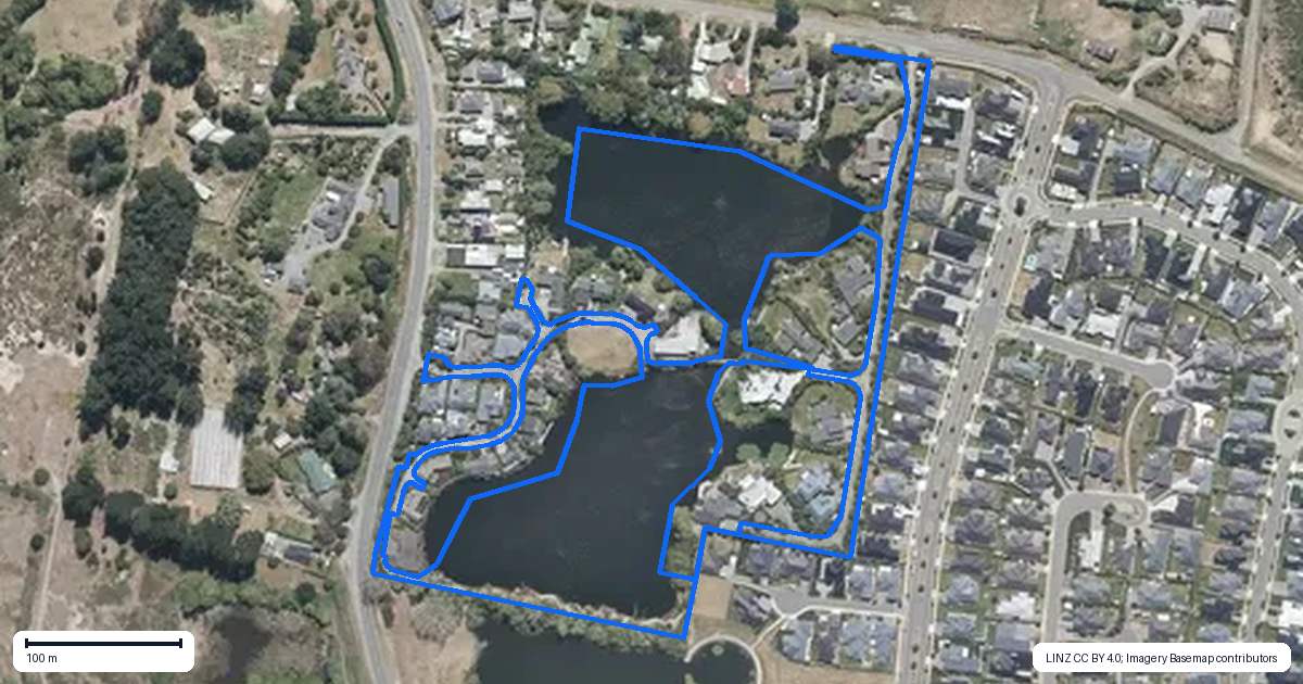 Property context map for 261 Lees Road, Kaiapoi