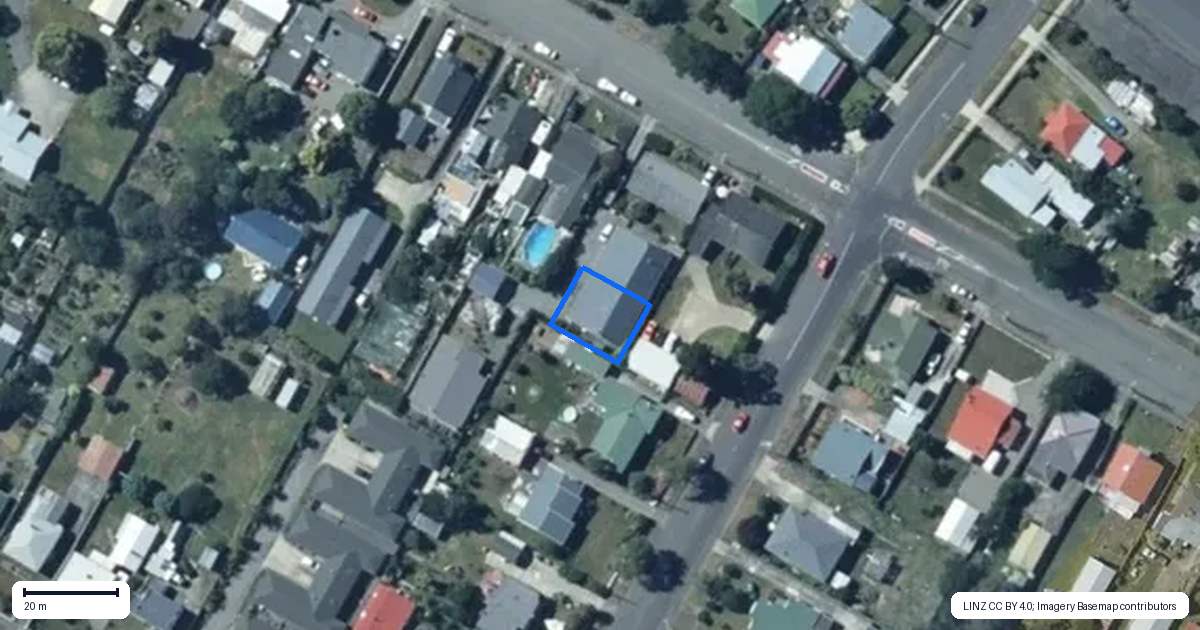 Property context map for 41B Keepa Street, Levin