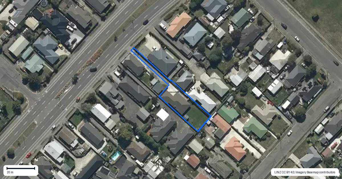 Property context map for 82A Buckleys Road, Linwood, Christchurch