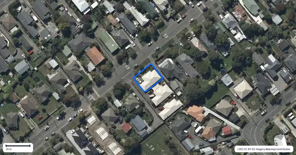 Property context map for 54 Roker Street, Somerfield, Christchurch