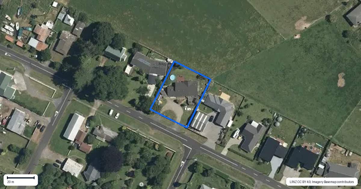 Property context map for 11 Second Avenue, Waihou, Te Aroha