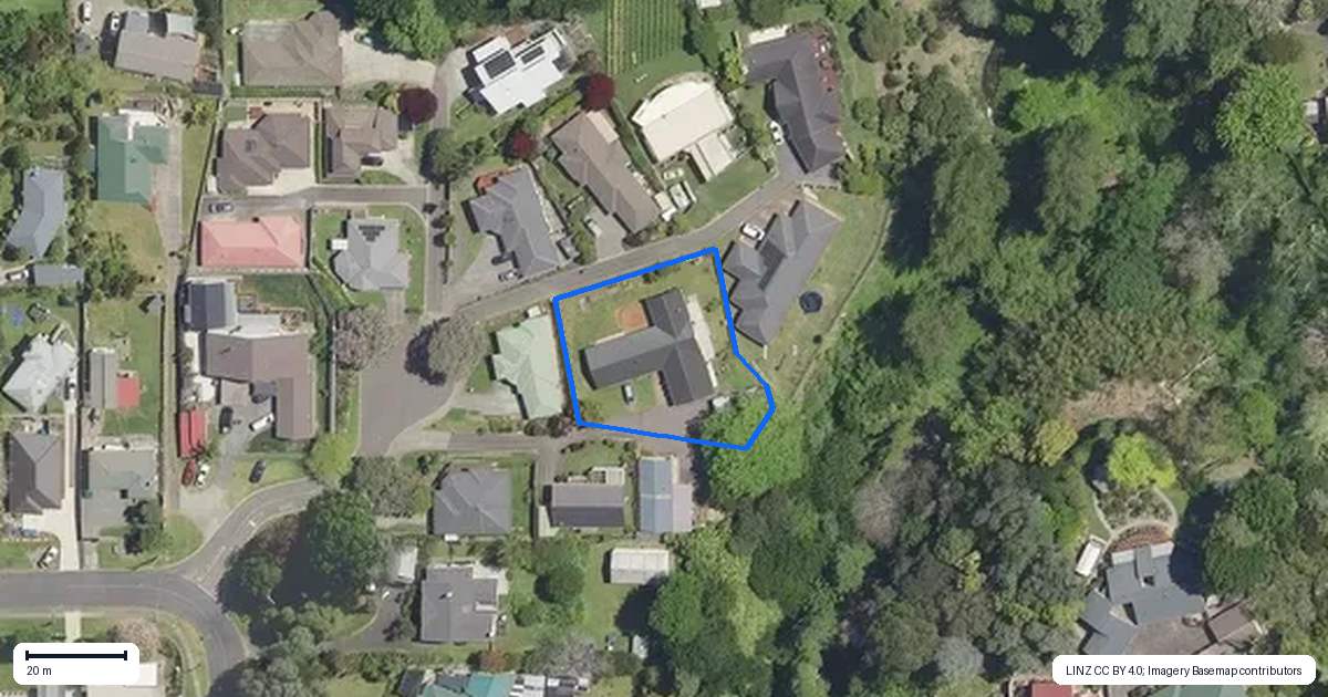 Property context map for 8 Dowman Place, Te Puke