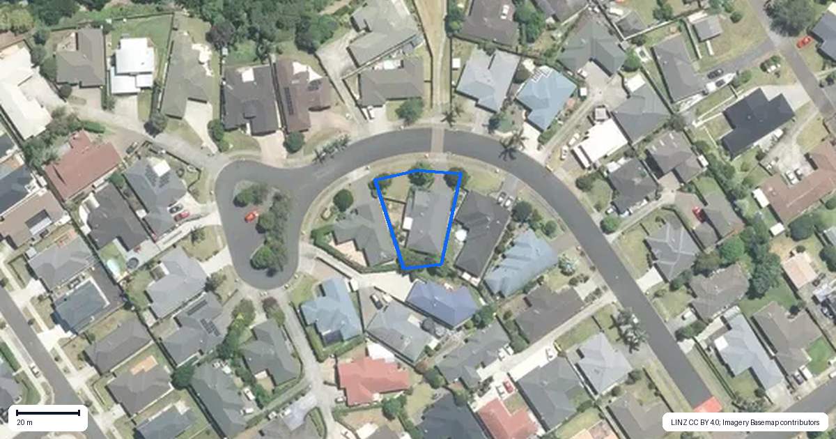 Property context map for 17 Greig Place, Pukekohe