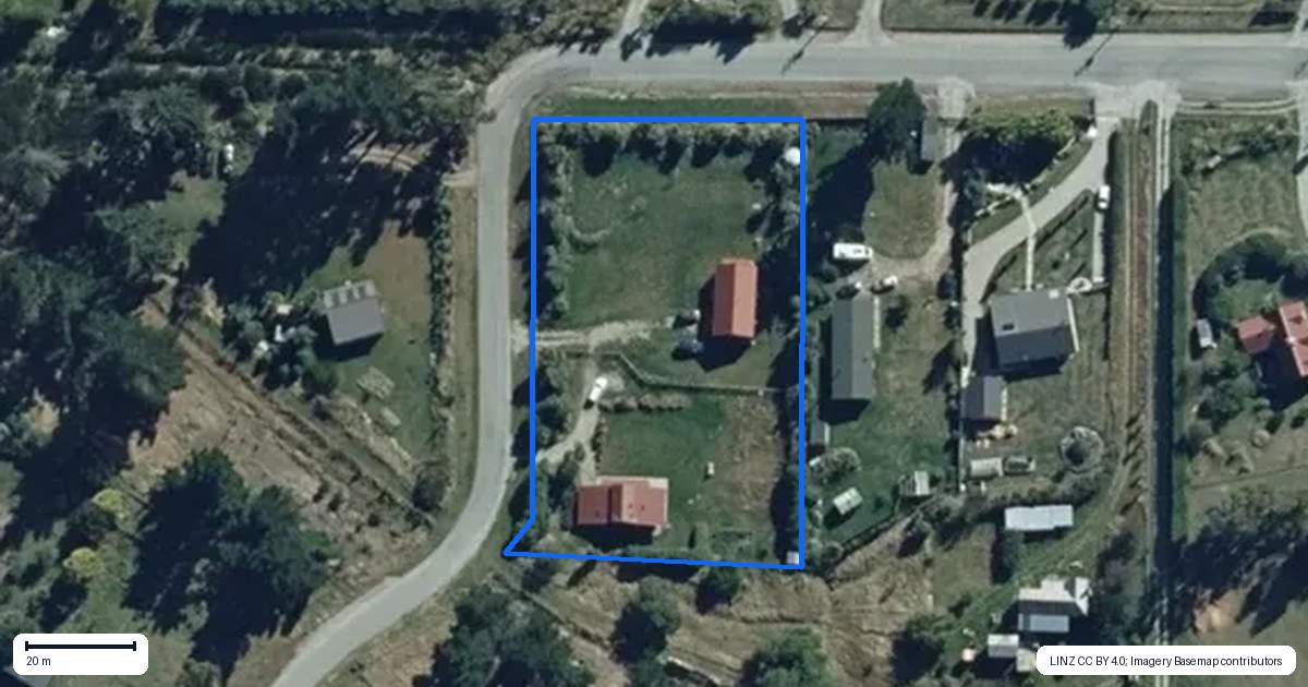Property context map for 5 Fort Place, Hawea Flat, Lake Hawea