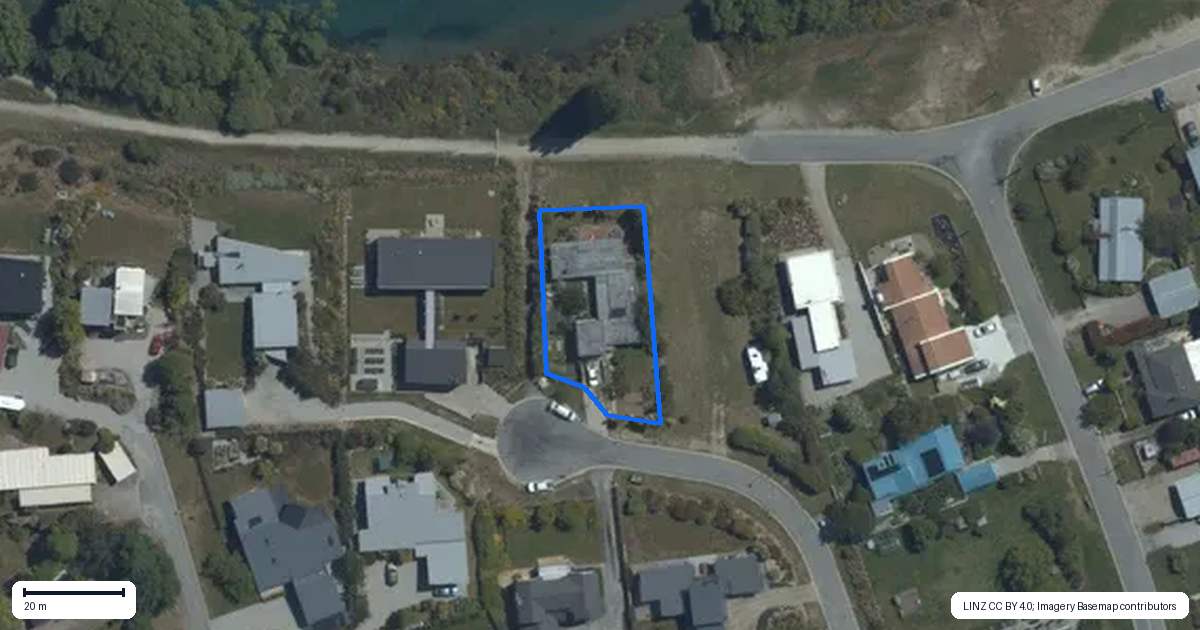 Property context map for 10 Bridgewater Terrace, Albert Town, Wanaka