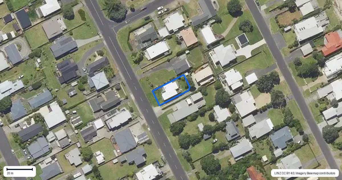 Property context map for 53A Dillon Street, Waihi Beach