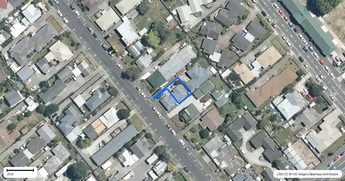 Property context map for 502B Lyndon Road East, Hastings