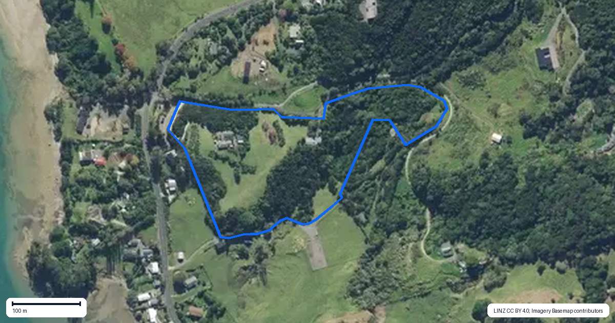 Property context map for 4 Our Road, Whangarei Heads