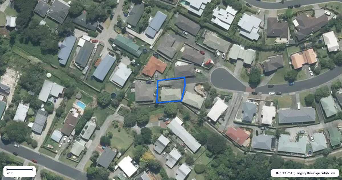 Property context map for 1/21 Mably Court, Stanmore Bay, Whangaparaoa