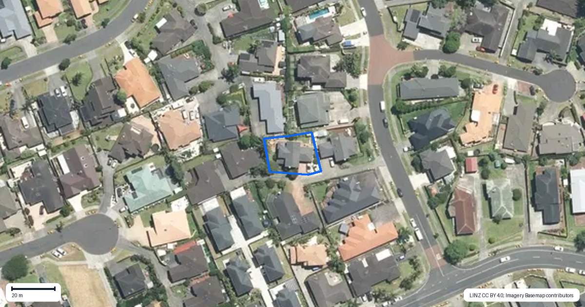 Property context map for 12 Phoenicia Court, The Gardens, Auckland