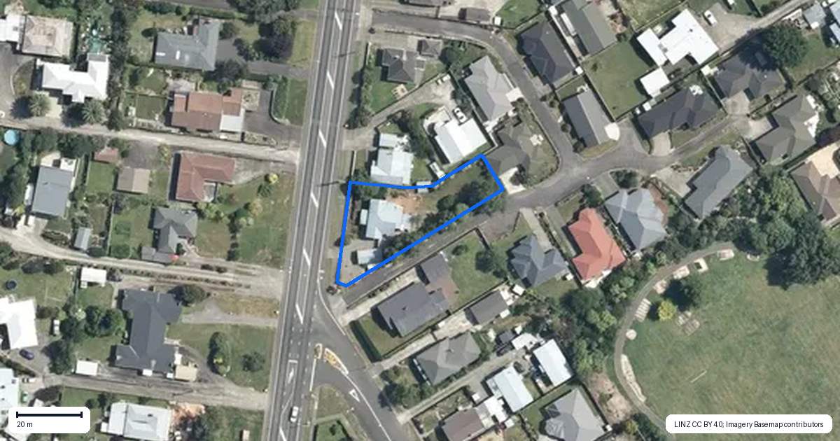 Property context map for 87 West Street, Feilding