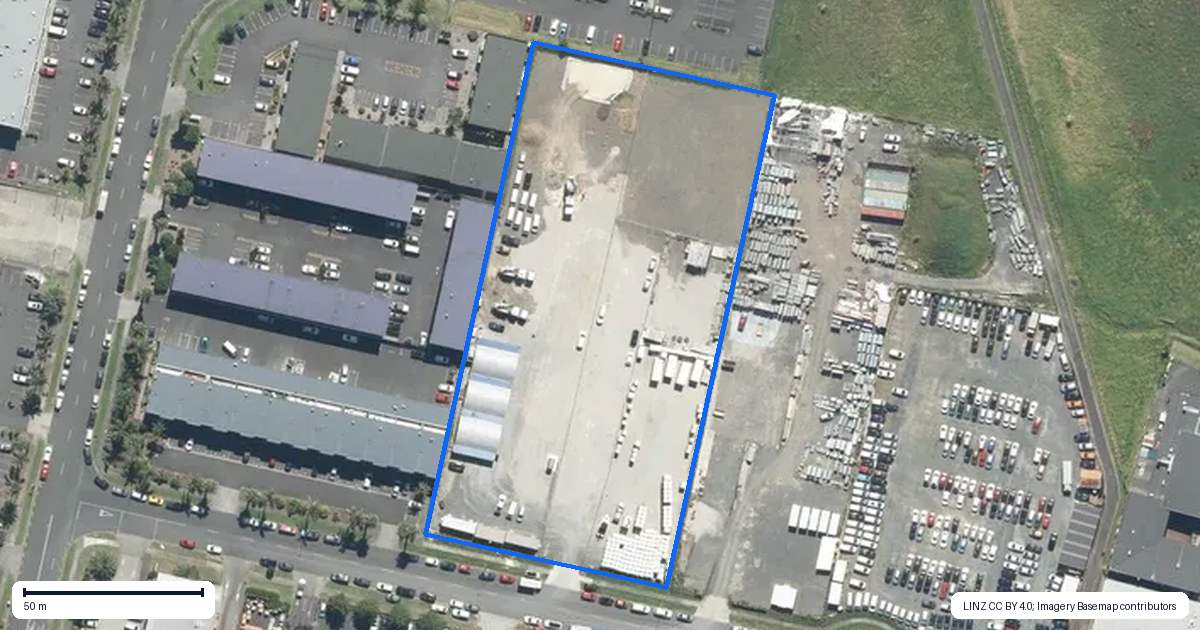 Property context map for 6 Progressive Way, East Tamaki, Auckland