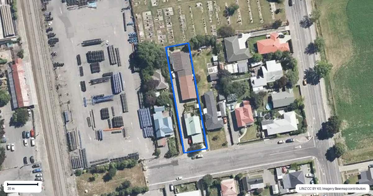 Property context map for 10B Keir Street, Rangiora