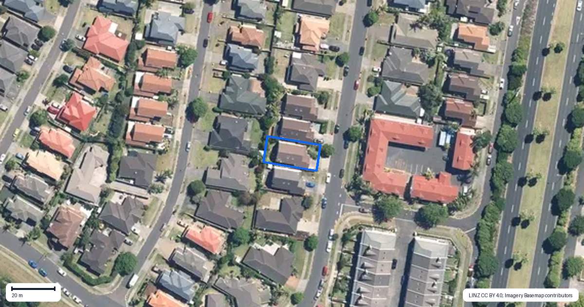 Property context map for 23 Matarangi Road, East Tamaki, Auckland